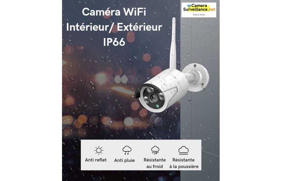 Kit de surveillance extérieur avec 8 caméras WiFi et l enregistreur HD