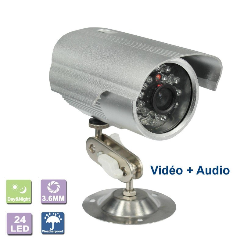 Caméra de Surveillance avec Enregistrement 24H/24 