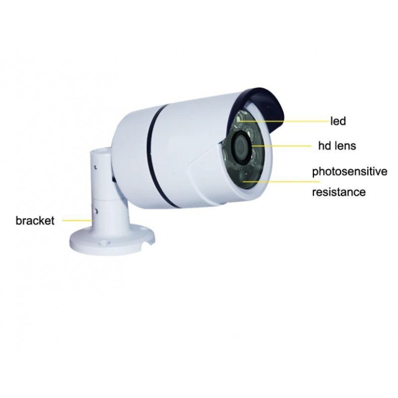 Caméra De Surveillance Avec Projecteur Infrarouge Banque D'Images et Photos  Libres De Droits. Image 26042037