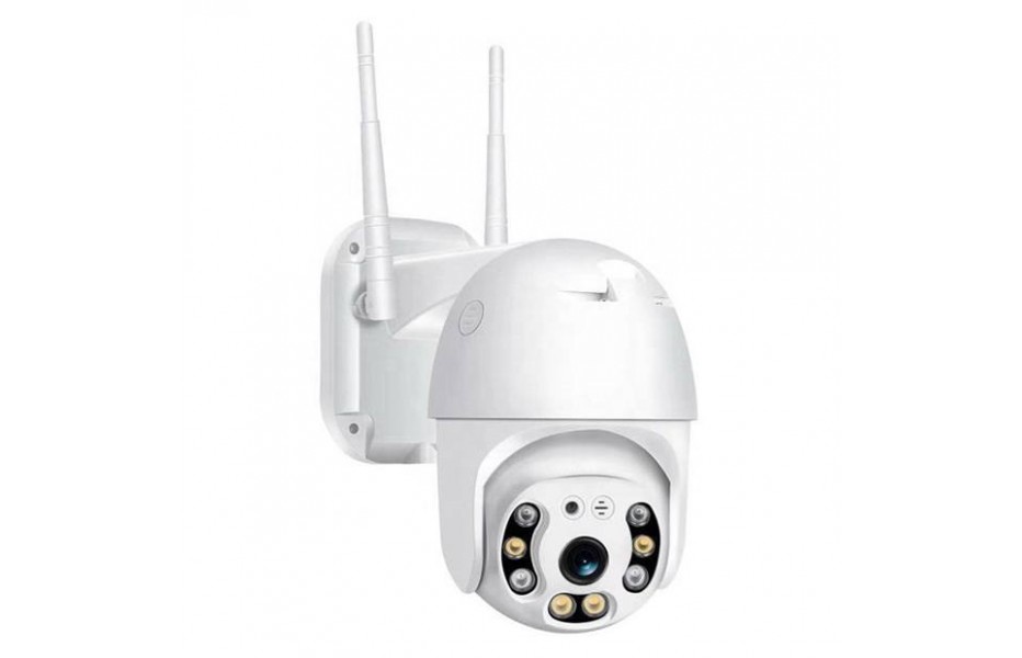 Caméra dôme motorisée extérieure FULL HD, zoom x4, haut-parleur, WIFI, IP