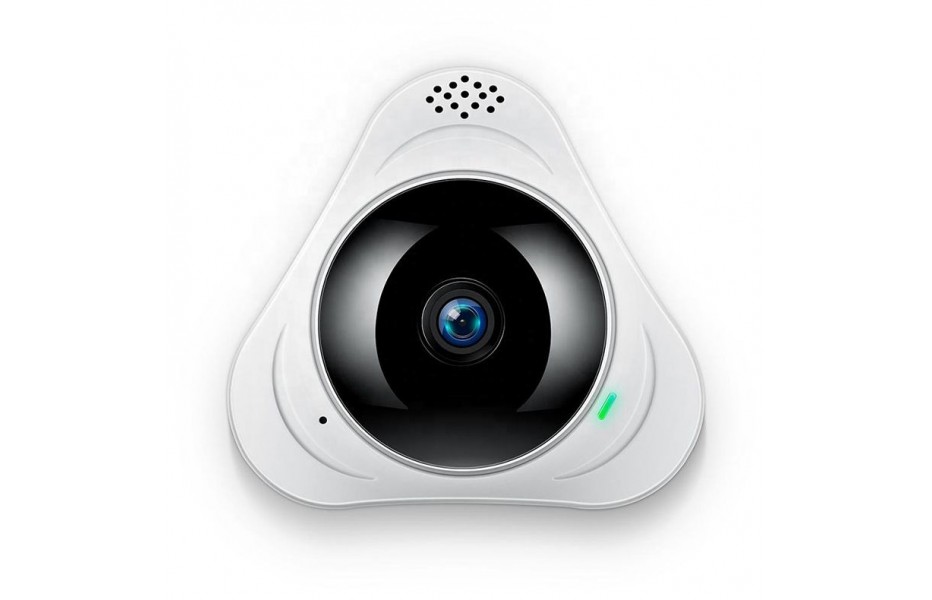 Caméra Ip Wifi Hd 360° Grand Angle Fisheye Détecteur Mouvement Vision  Nocturne Yonis à Prix Carrefour