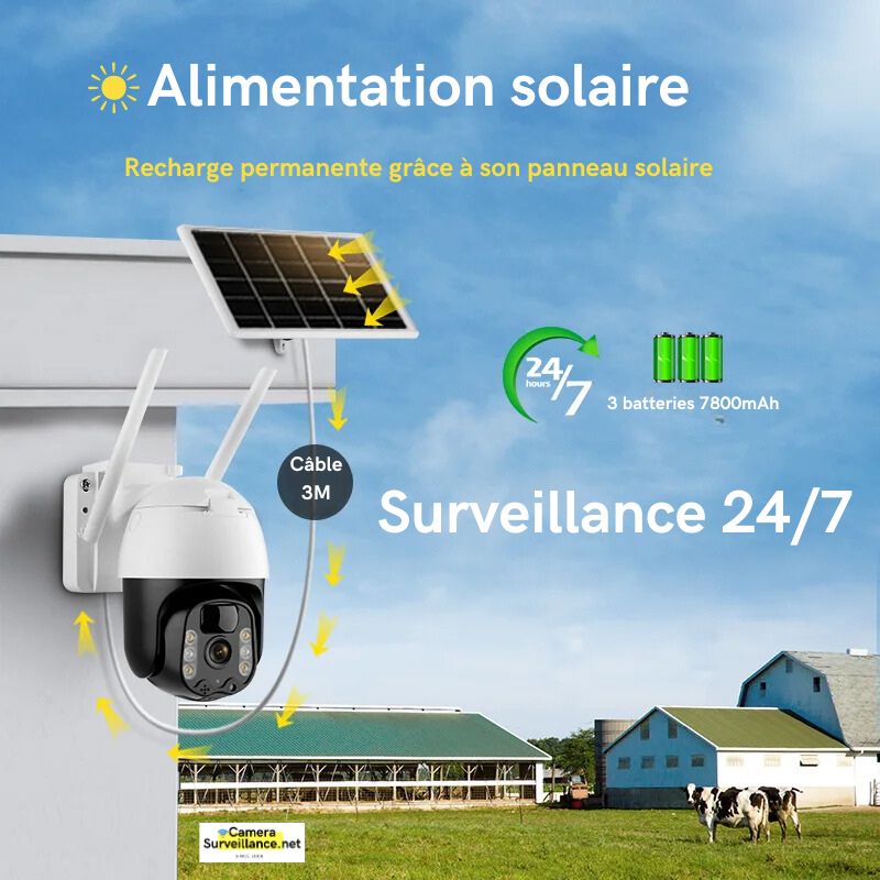 Caméra solaire 4G autonome