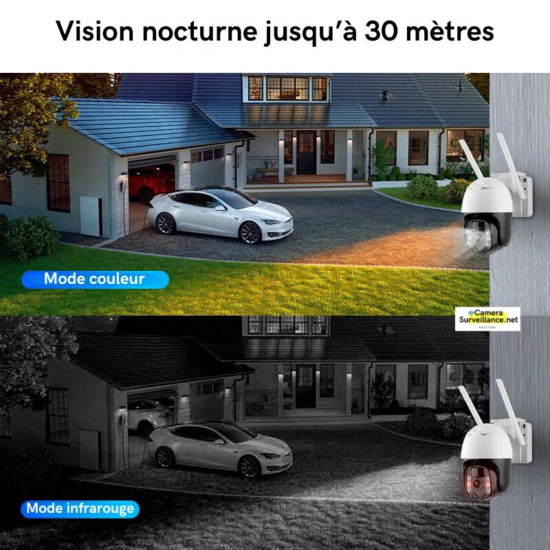 Caméra surveillance 4G avec vision nocturne