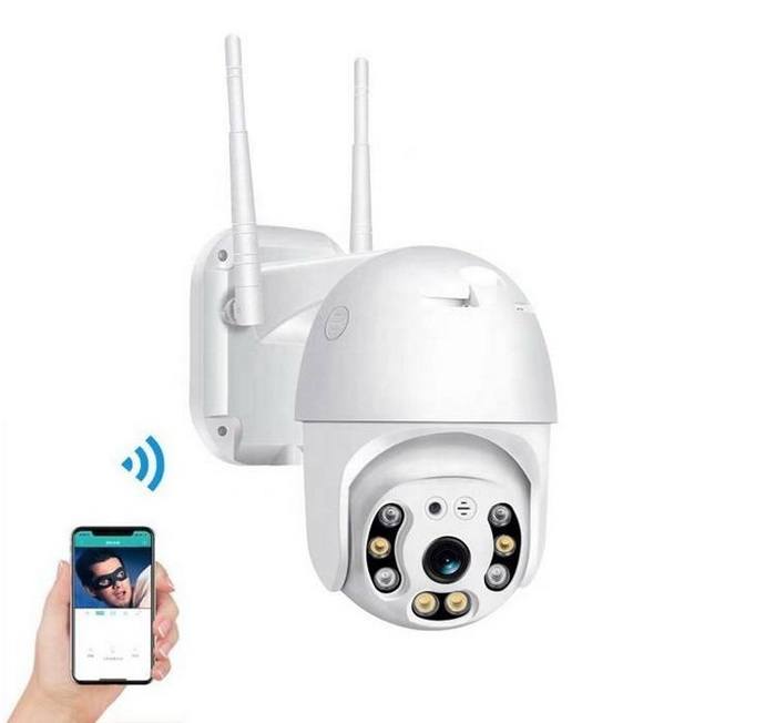 Caméra de sécurité Dôme Ip Ptz Objectif motorisé à foyer progressif 2mpx 4x  Wifi avec microphone