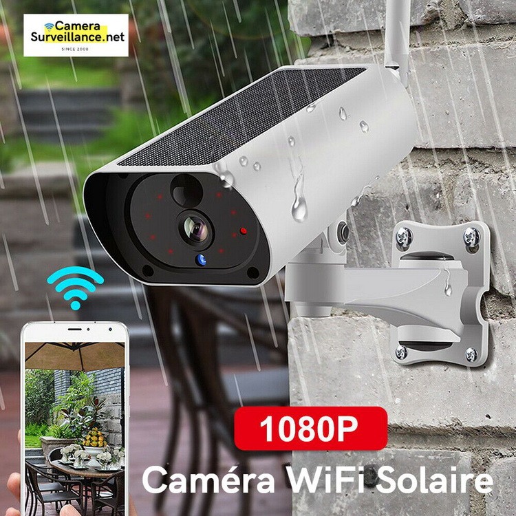 Caméra Surveillance WiFi Extérieure sans Fil Solaire